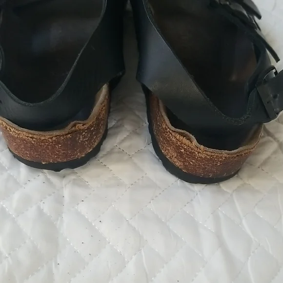 Birkenstock Black Leather Sandals - Picture 7 of 9